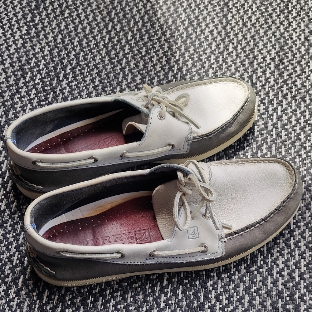 Sperry Top Sider Blue and White Classic Boat Shoes